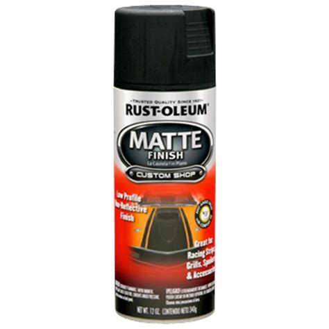 matte black spray paint rustoleum